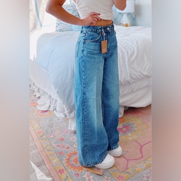 REFORMATION Cary High Rise Slouchy Wide Leg Jeans in Colorado 25 - Picture 3 of 8